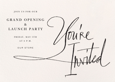 Written in Ink - Launch Party Invitation by Stephanie Fishwick