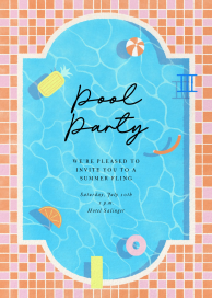 Splashy Oasis - Summer Party Invitation by Paperless Post