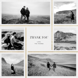 Photo Grid Border - Thank You Card by Paperless Post