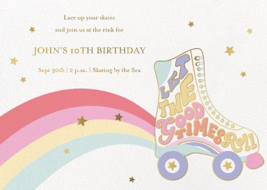 Roll Along - Birthday Invitation by Meri Meri