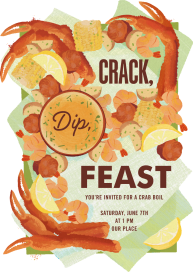 Crab Feast - Dinner Party Invitation by Paperless Post