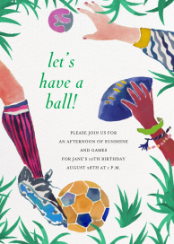 Illustrated Sports - Birthday Invitation by Happy Menocal