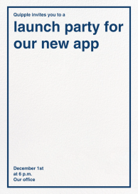 Top Notch - Launch Party Invitation by Paperless Post