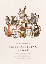 Forest Feast - Thanksgiving Invitation by Paperless Post