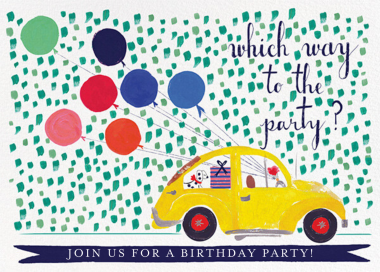 Balloons for the Bug (Invitation) - Birthday Invitation by Mr. Boddington's Studio