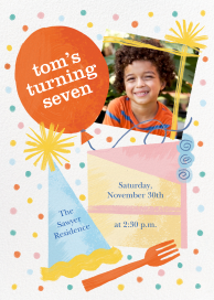 Party Cake Photo - Birthday Invitation by Paperless Post