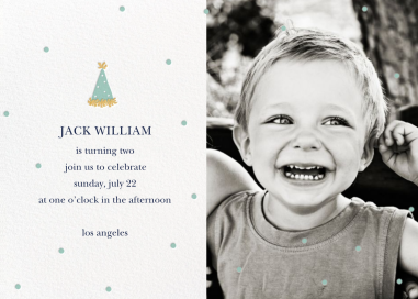 Put on Your Party Hat (Photo) - Birthday Invitation by Sugar Paper