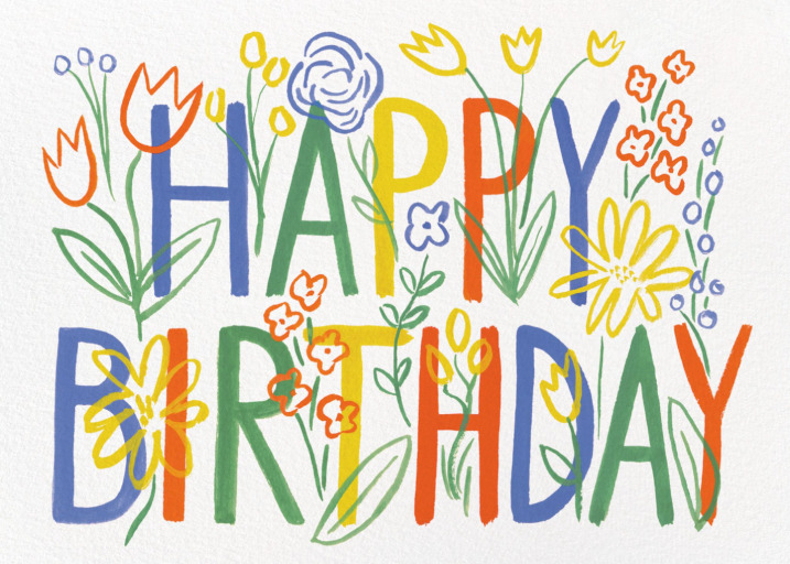 Brushstroke Birthday - Birthday Card by rifle-paper-co