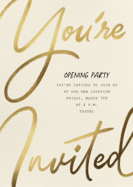 Scribble Script - Launch Party Invitation by Paperless Post