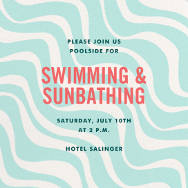 Water’s Fine - Summer Party Invitation by kate spade new york