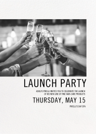 Simple Black and White (Photo) - Launch Party Invitation by Paperless Post