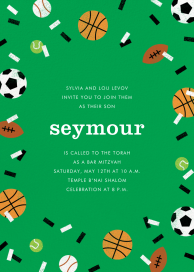 Sportsfetti - Birthday Invitation by Paperless Post