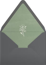 Botanical Pressed Wildflower - Paperless Post Envelope