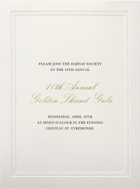 Corinthian Embossed Border - Invitation by Paperless Post