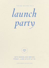 Claro - Launch Party Invitation by Paperless Post