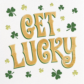 Shamrock Luck - St. Patrick's Day Card by Paperless Post