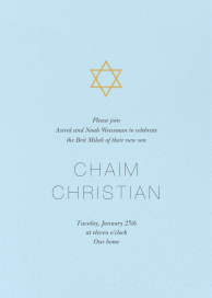 Guiding Star - Bris/Baby Naming Invitation by Paperless Post