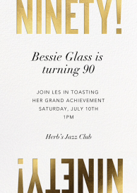 Flip the Script - 90th Birthday Invitation by Paperless Post