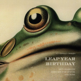 Frog - Leap Year Invitation by John Derian