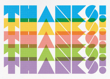 Spectrum of Gratitude - Thank You Card by Paperless Post