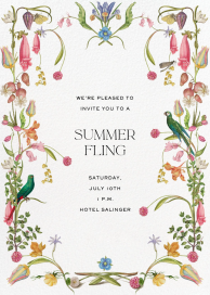 Summer Bouquet - Summer Party Invitation by Stephanie Fishwick