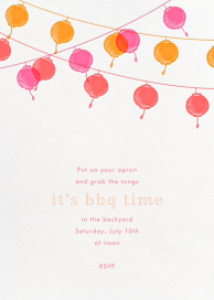 Golden String Lanterns - Summer Party Invitation by Paperless Post