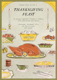 Fall Feast - Thanksgiving Invitation by Paperless Post