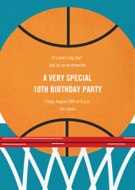 Hoop Dreams - Birthday Invitation by Paperless Post