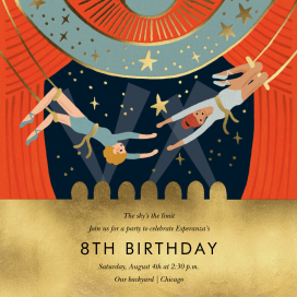 Trapeze Birthday - Birthday Invitation by Rifle Paper Co.