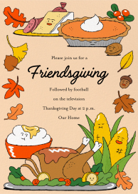 Thanksgiving Foodie - Thanksgiving Invitation by Min Heo