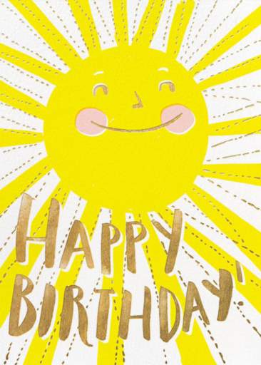 Sunny Day - Birthday Card by hellolucky