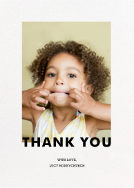 Wide Modern Border (Photo) - Thank You Card by Paperless Post