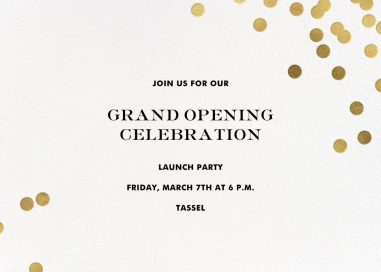 Confetti kate spade new york - Launch Party Invitation by kate spade new york