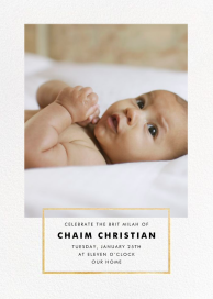 Placard - Bris/Baby Naming Invitation by Paperless Post