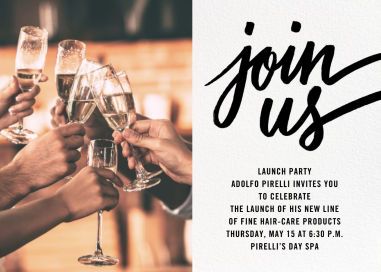 Horizontal Split Photo - Launch Party Invitation by Paperless Post