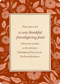 Vintage Flora - Thanksgiving Invitation by Hello!Lucky