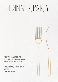 Cutlery - Dinner Party Invitation by Paperless Post