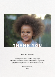 Tall Horizontal (Photo) - Thank You Card by Paperless Post