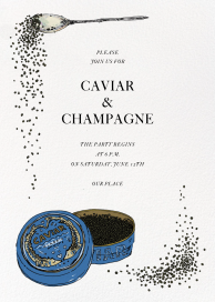 Caviar - Dinner Party Invitation by Joana Avillez