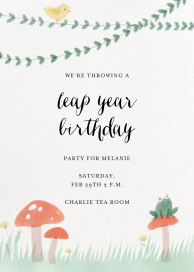 Toadstool - Leap Year Invitation by Paperless Post