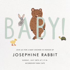 Bunny, Bear, and Baby by Rifle Paper Co.