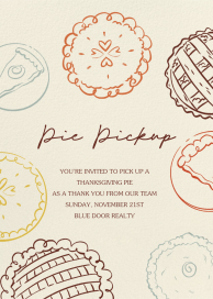 Pie in the Sky - Thanksgiving Invitation by Paperless Post