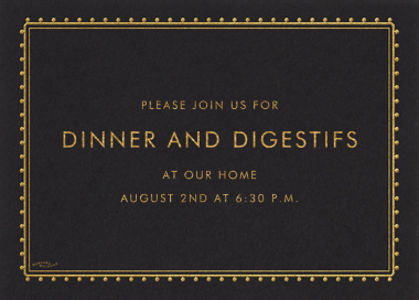 Dotted Border - Dinner Party Invitation by Bernard Maisner