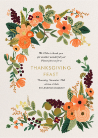 Autumn Garden Party - Thanksgiving Invitation by Rifle Paper Co.