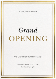 Gilded Frame - Launch Party Invitation by Paperless Post