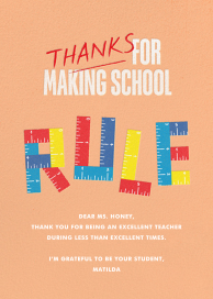 You Rule - Thank You Card by Paperless Post