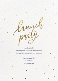 Golden Light - Launch Party Invitation by Sugar Paper