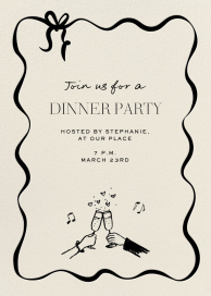 Set the Tune - Dinner Party Invitation by Pulp Templates Co.