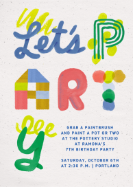 Paint Party - Birthday Invitation by Paperless Post