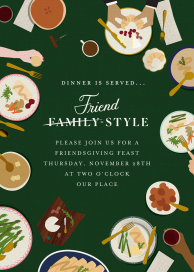 Friend Style - Thanksgiving Invitation by Cheree Berry Paper & Design